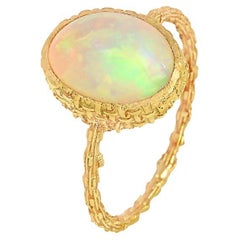 Natural Opal Ring 18K gold