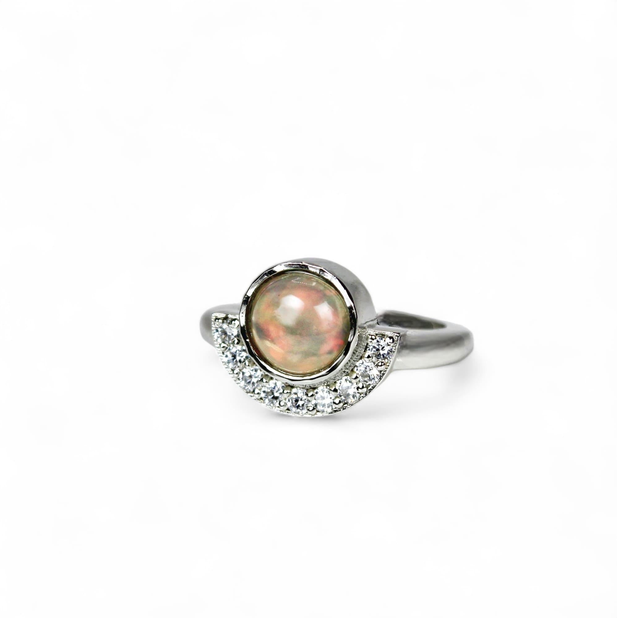 Natürlicher Opal Ring (Kunsthandwerker*in) im Angebot