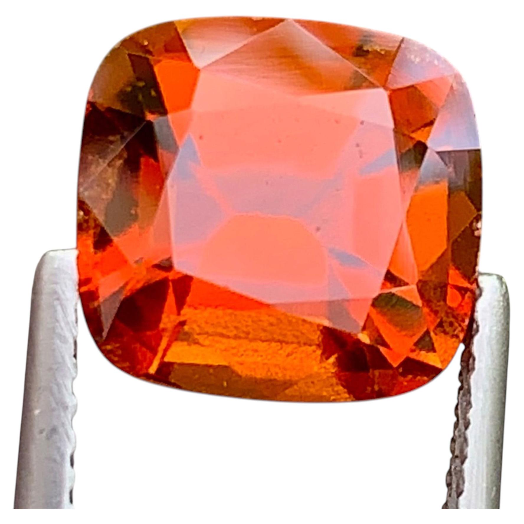 Natural Orange Grossular Garnet 4.77 Carat – Loose Garnet Gemstone for Ring