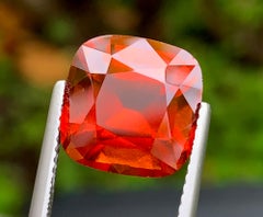 Granate Grossular Naranja Natural 8.26 Quilates - Gema Granate Suelta para Anillo