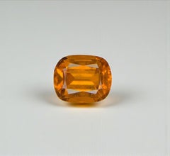 Natural Orange Grossular Garnet Gemstone: 2.25 Carat Cushion Cut