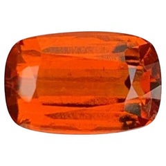 Natural Orange Grossular Garnet Gemstone: 2.55 Carat Cushion Cut