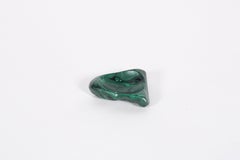 Natural Organic Form Malachite Dish / Shallow Bowl * Free Worldwide Delivery