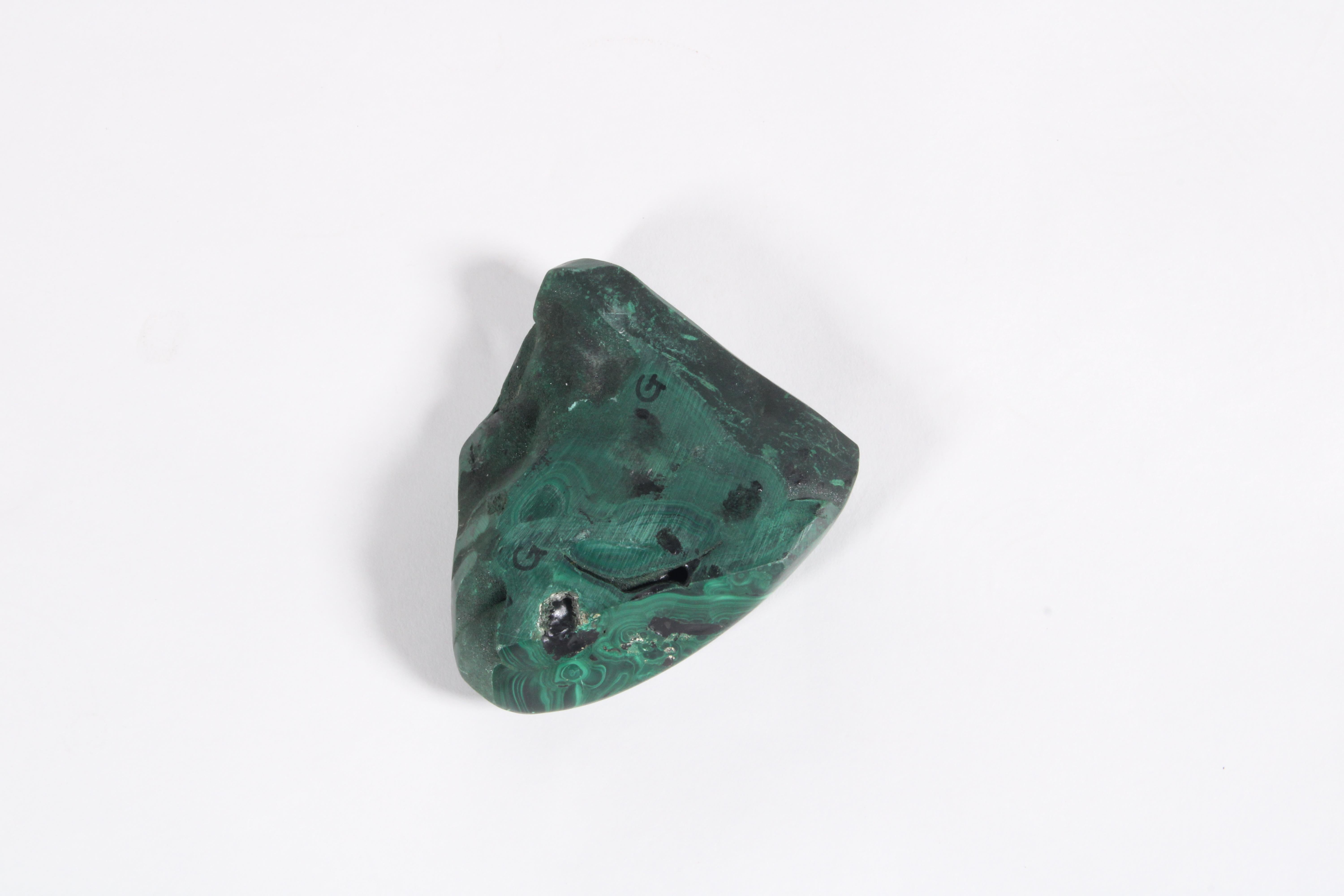 French Natural Organic Form Malachite Dish / Shallow Bowl * Free Worldwide Delivery For Sale