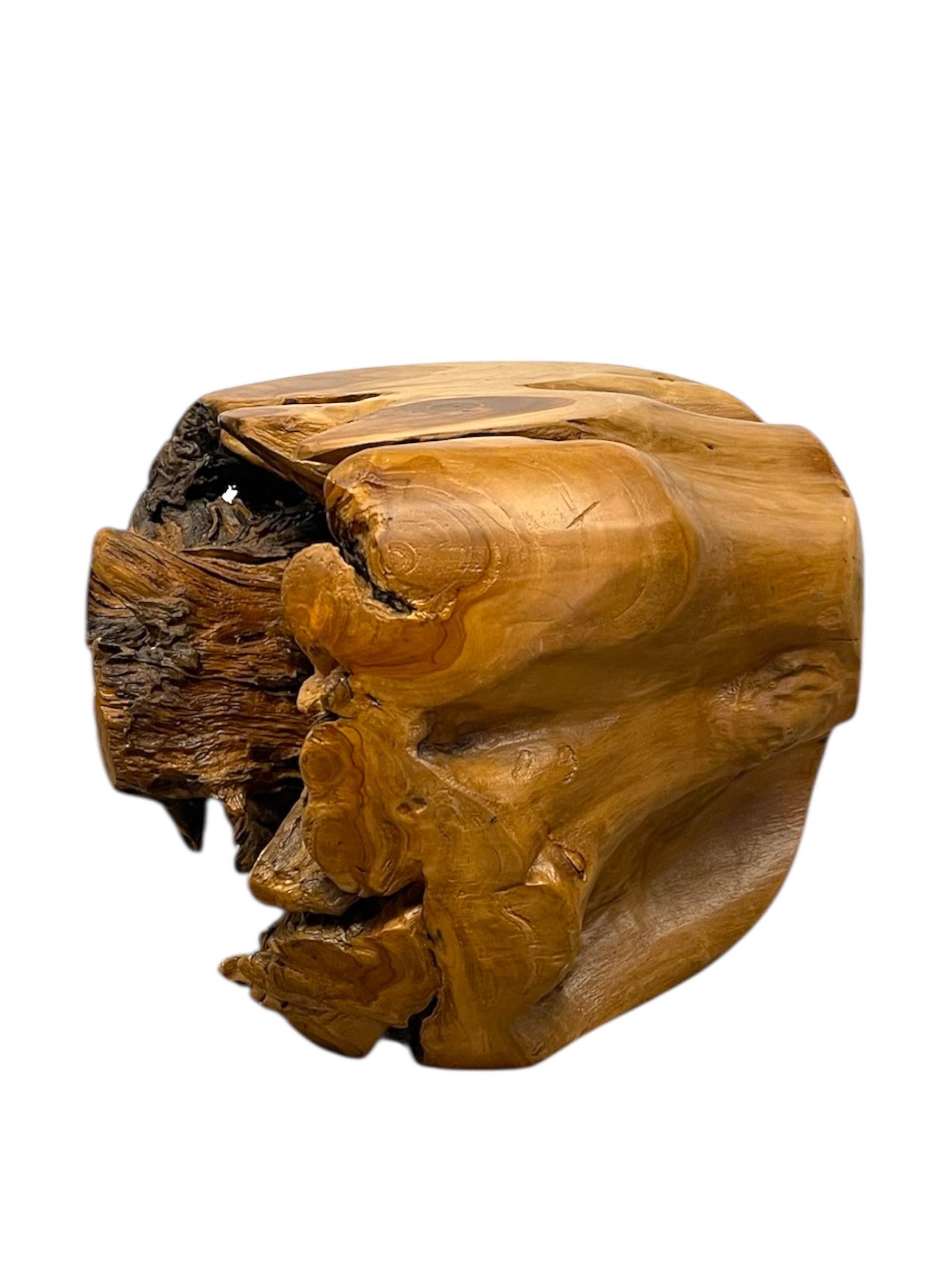 Natürliche organische Likely Teak Wurzel Akzent Tisch oder skulpturale Display Stand (Ende des 20. Jahrhunderts) im Angebot