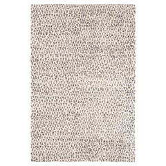 Alfombra orgánica moderna con diseño natural blanco Triángulos bailarines by Joseph Carini