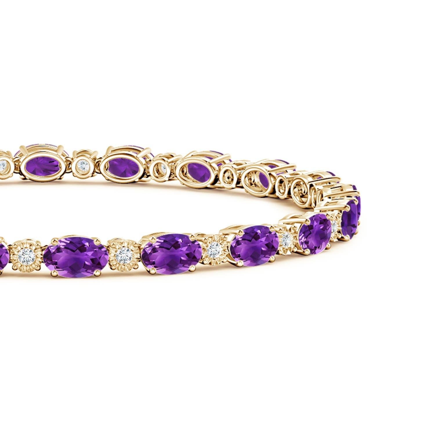 amethyst tennis bracelets