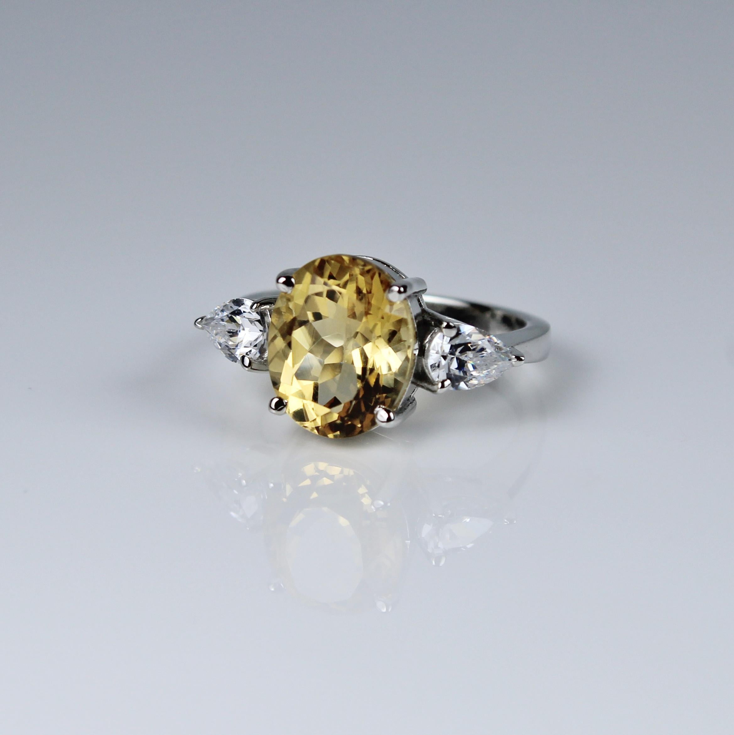 Product Details:

Metal - Silver
Indian ring size - 11
Product gross Weight - 3.330 Grams
Gemstone - Citrine
Stone weight - 3.5 Carat
Stone shape - Oval
Stone size - 11 x 9 mm

Timeless designer ring made in silver with beautiful natural citrine and