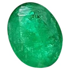 Natural Oval Cut Sandawana Emerald Certified 2.45Cts Emerald Loose Gemstone.