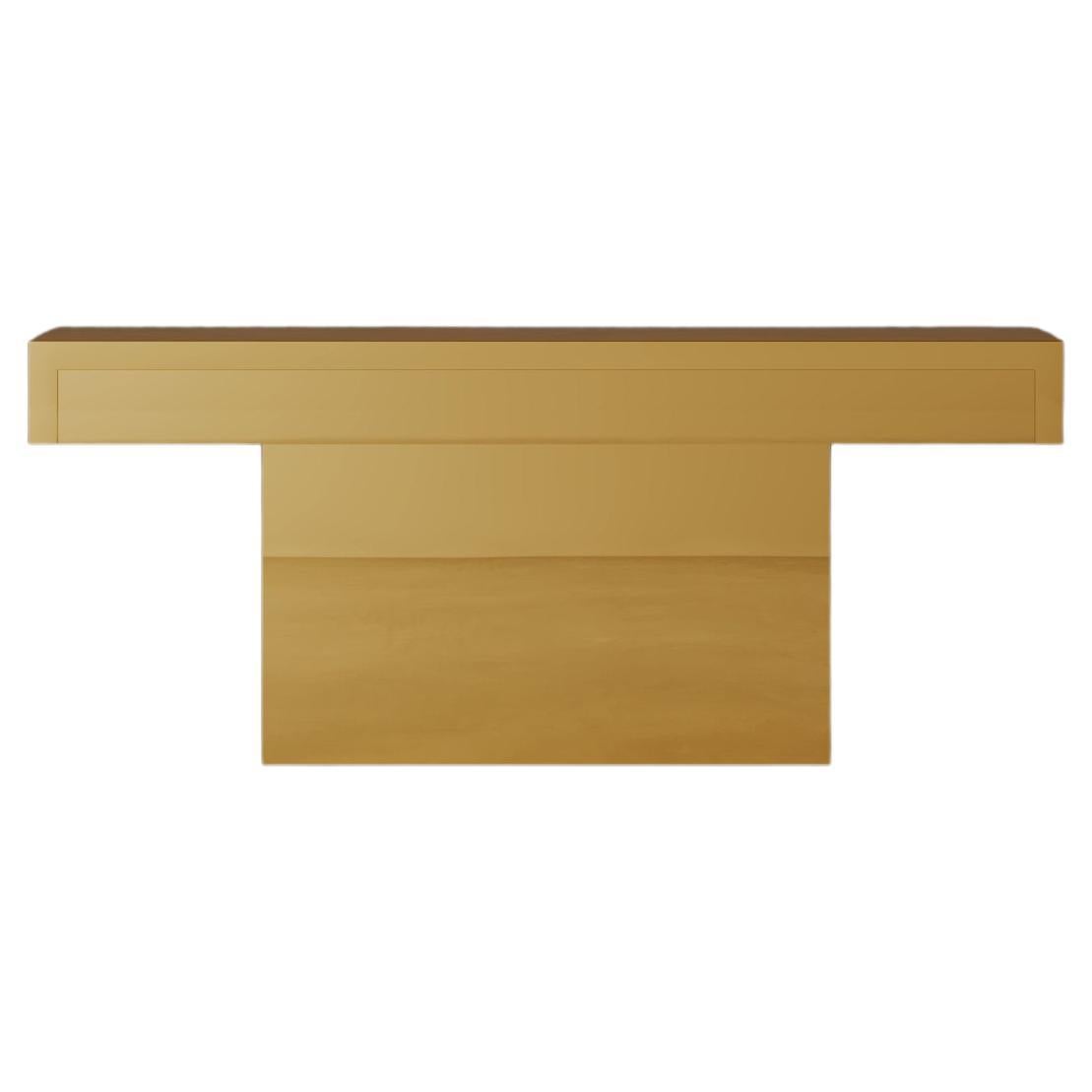 Natural Padouk Wood Sahara Console Table by Dainelli Studio Atelier