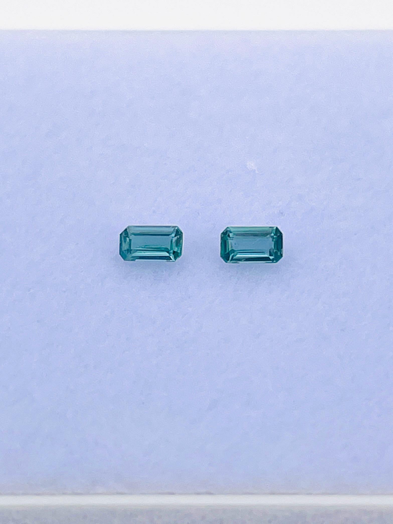 Coppia naturale di Alessandrite dello Sri Lanka di colore verde tendente all'arancione 0,21 Ct In condizioni Nuovo in vendita a bangkok, TH