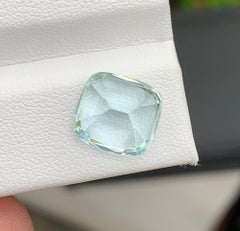 Natural Pakistan Aquamarine Gemstone 5.81 Carat Cushion Cut – Loose Sky Blue