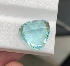 Gema natural de aguamarina de Pakistán, 9,59 quilates, corte especial – suelta, azul cielo