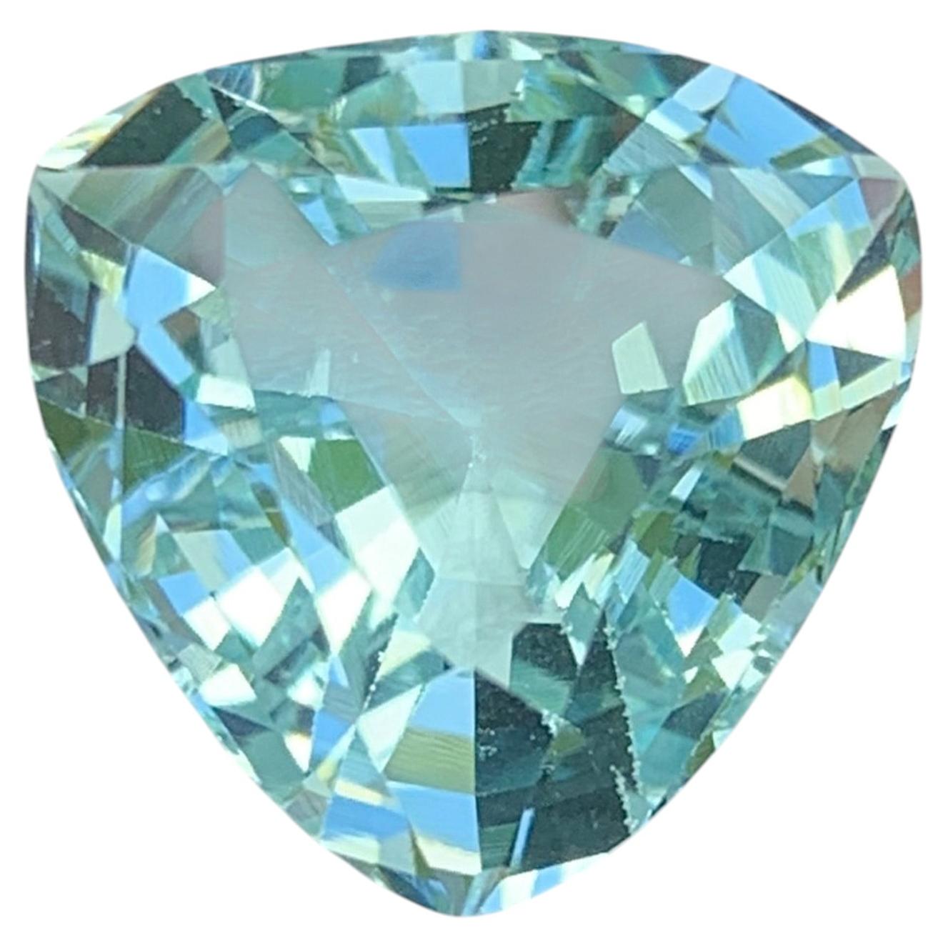Gema natural de aguamarina de Pakistán, 9,59 quilates, corte especial – suelta, azul cielo