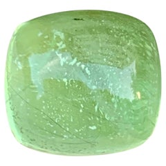 Natural Pakistani Peridot Cabochon with Ludwigite Inclusion Gemstone for Jewelry