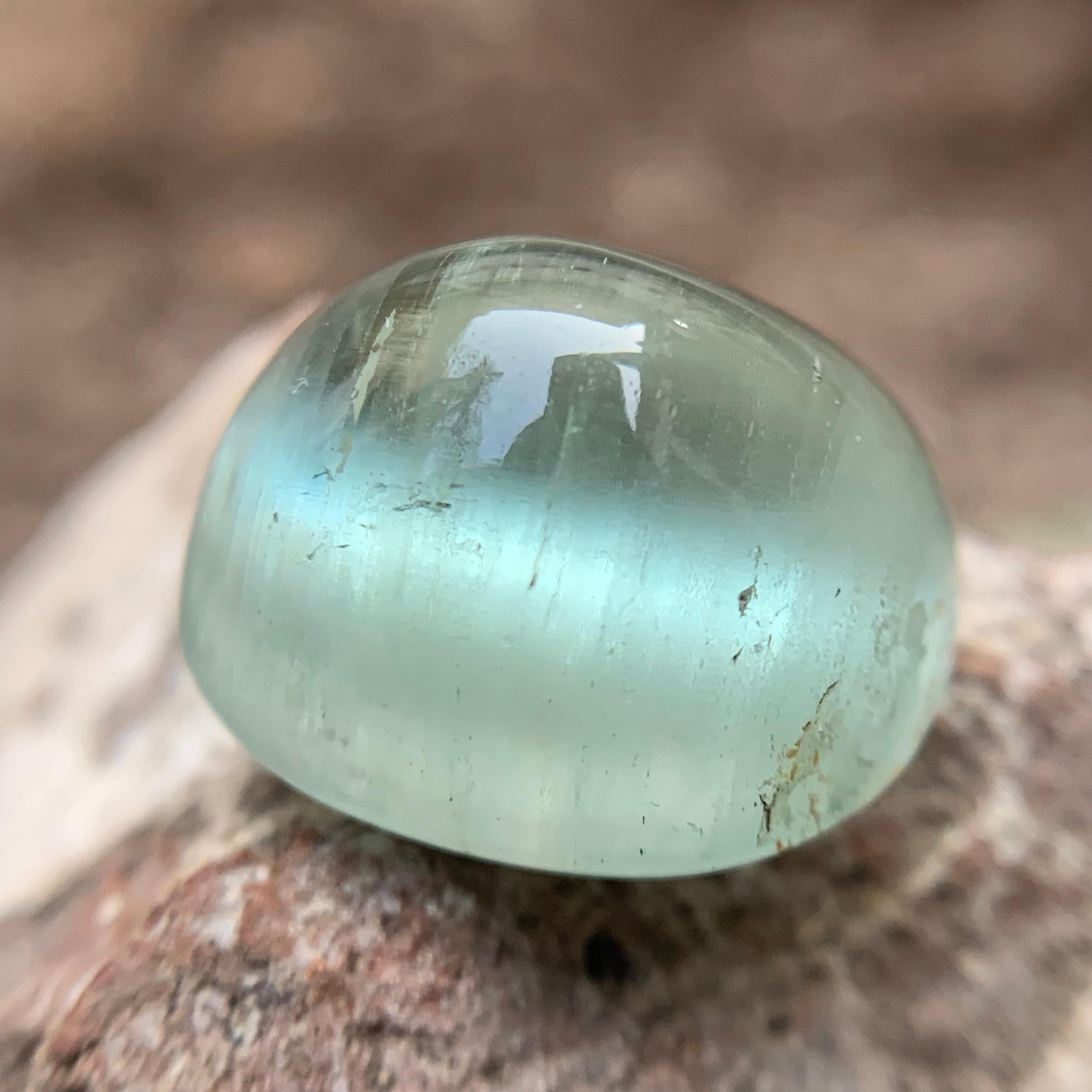 Pale Green Natural Beryl Loose Gemstone Cabochon with cat’s eye effect perfect for Ring, Pendant, Bracelet or any other Jewelry Settings!!

💎 GEMSTONE TYPE: Beryl
⚖️ WEIGHT: 16.10 Carats
🪚 SHAPE & CUT: Cabochon Cut
📏 SIZE (MM): 16.10 x 14.19 x