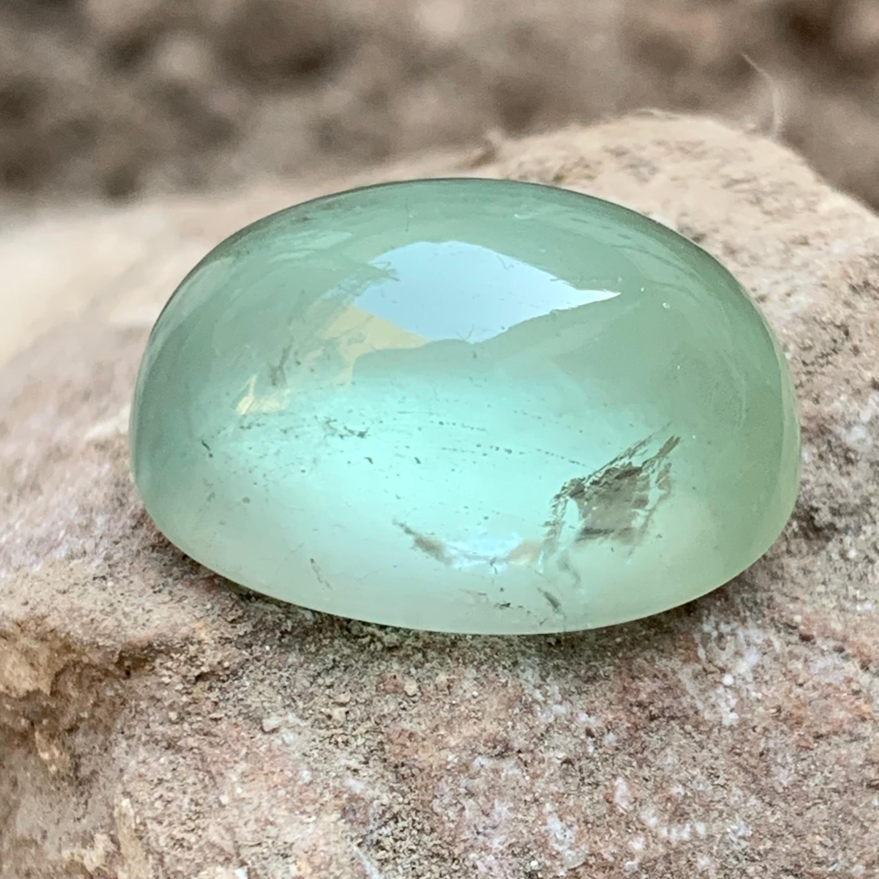 Pale Green Natural Beryl Loose Gemstone Cabochon with cat’s eye effect perfect for Ring, Pendant, Bracelet or any other Jewelry Settings!!

💎 GEMSTONE TYPE: Beryl
⚖️ WEIGHT: 28.45 Carats
🪚 SHAPE & CUT: Cabochon Cut
📏 SIZE (MM): 21.84 x 15.25 x