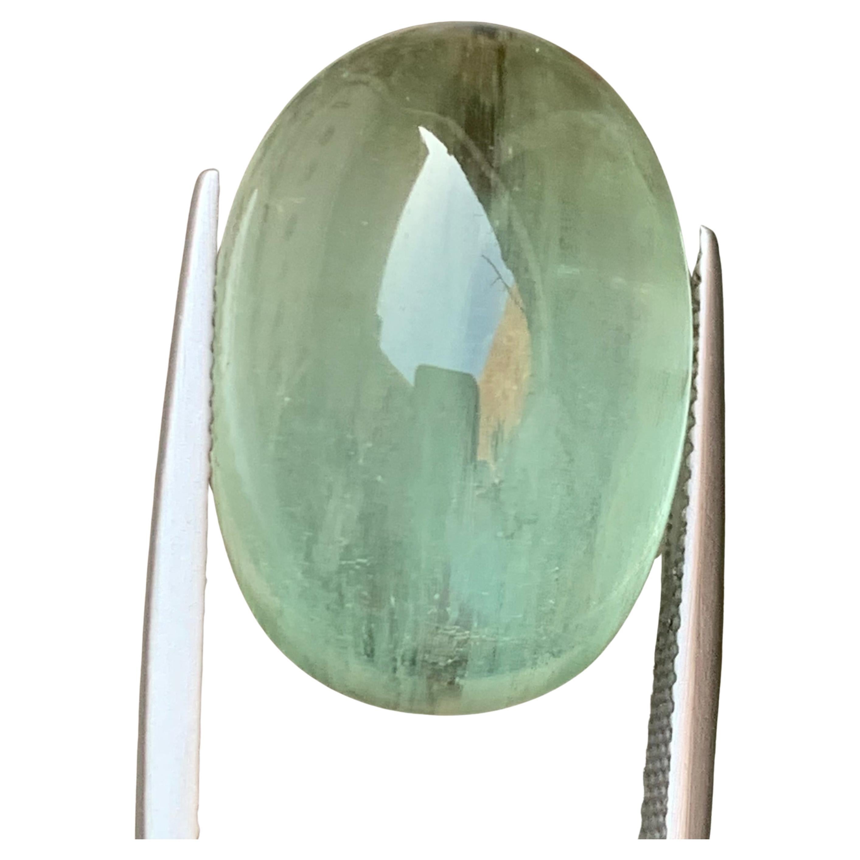 Natural Pale Green Beryl Ring Necklace Pendant Loose Gemstone Cabochon 28.45 Ct