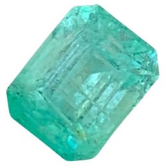Natürlicher pastellgrüner Smaragd Edelstein 1,70 Karat afghanischer Smaragd für die Verwendung in Schmuck