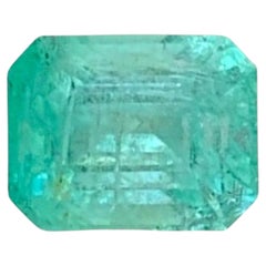 Natural Pastel Green Emerald Gemstone 1.70 Carats Afghan Emerald For Jewelry Use