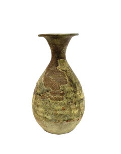 Natural Patina Tulip Shape Ceramic Parfum Vase, Thailand, 19th Century