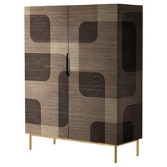 Natural Patterned Wood Cabinet from Bodega Collection by Joel Escalona
