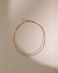 Natural Pave Diamond Bracelet 14k Gold Chain Bracelet Beautiful Wedding Gift.