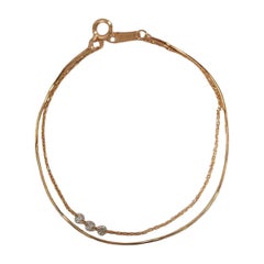 Natural Pave Diamond Bracelet 14k Gold Chain Bracelet Beautiful Wedding Gift.