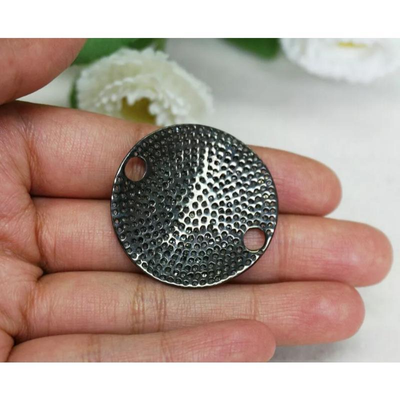 Natural Pave Diamond Connector Findings 925 Silver Diamond Bracelet Connector
Light weight can be worn everyday

Additional information:
Condition: New: A brand-new, unused, unopened, undamaged item (including handmade items).
Handmade: