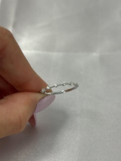 Natural Pave Diamond Ring 925 Sterling Silver Propose Ring Simple Gift For Women