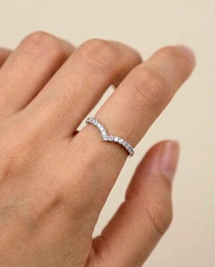 Natural Pave Diamond Ring For Women 925 Sterling Silver Unique Design Ring.