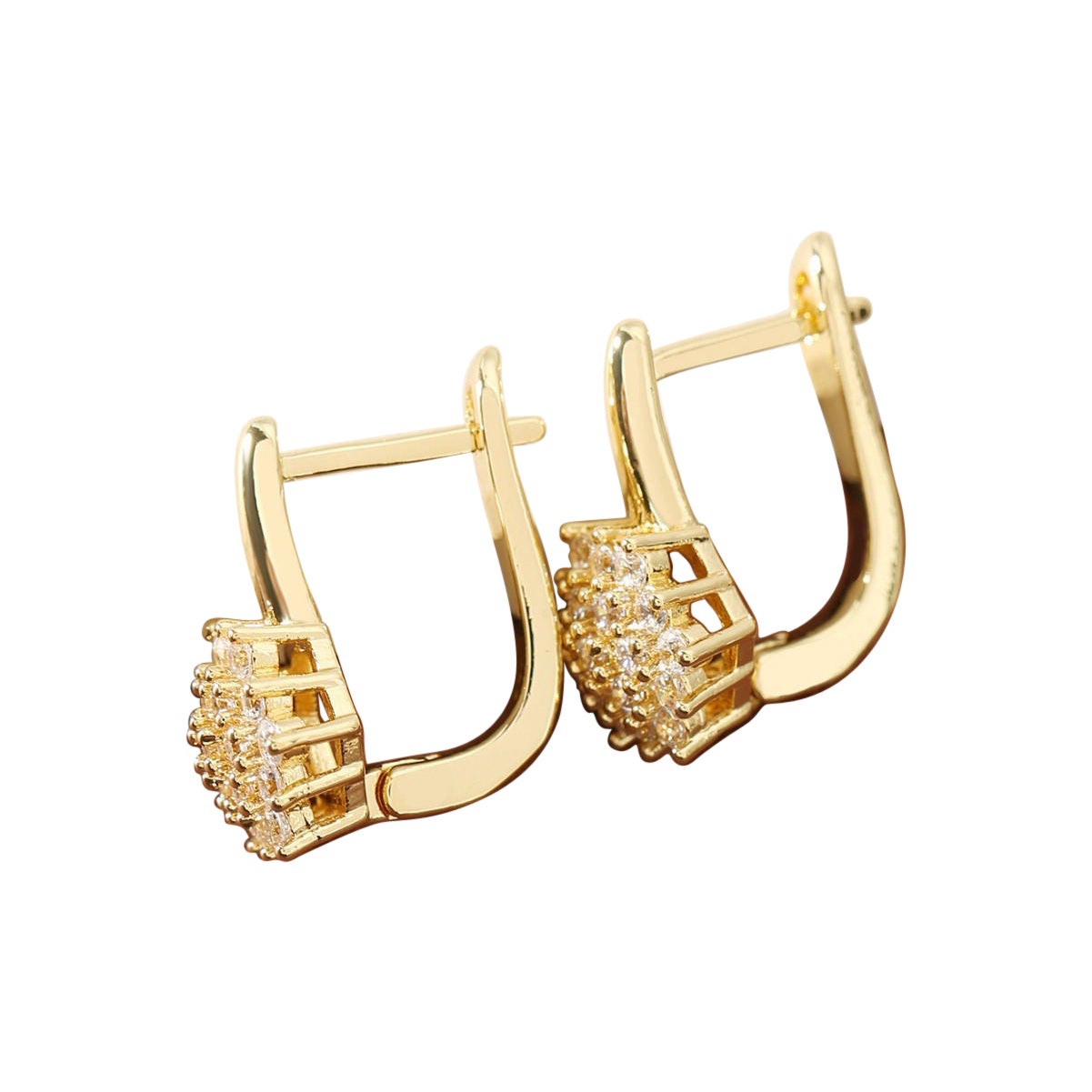 Natural Pave Diamond Studs For Women 925 Sterling Silver Earring Gift For Women For Sale