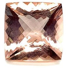 16.83 Ct. Natural Peach Morganite Cushion Shape Loose Gemstone Jewelry 
