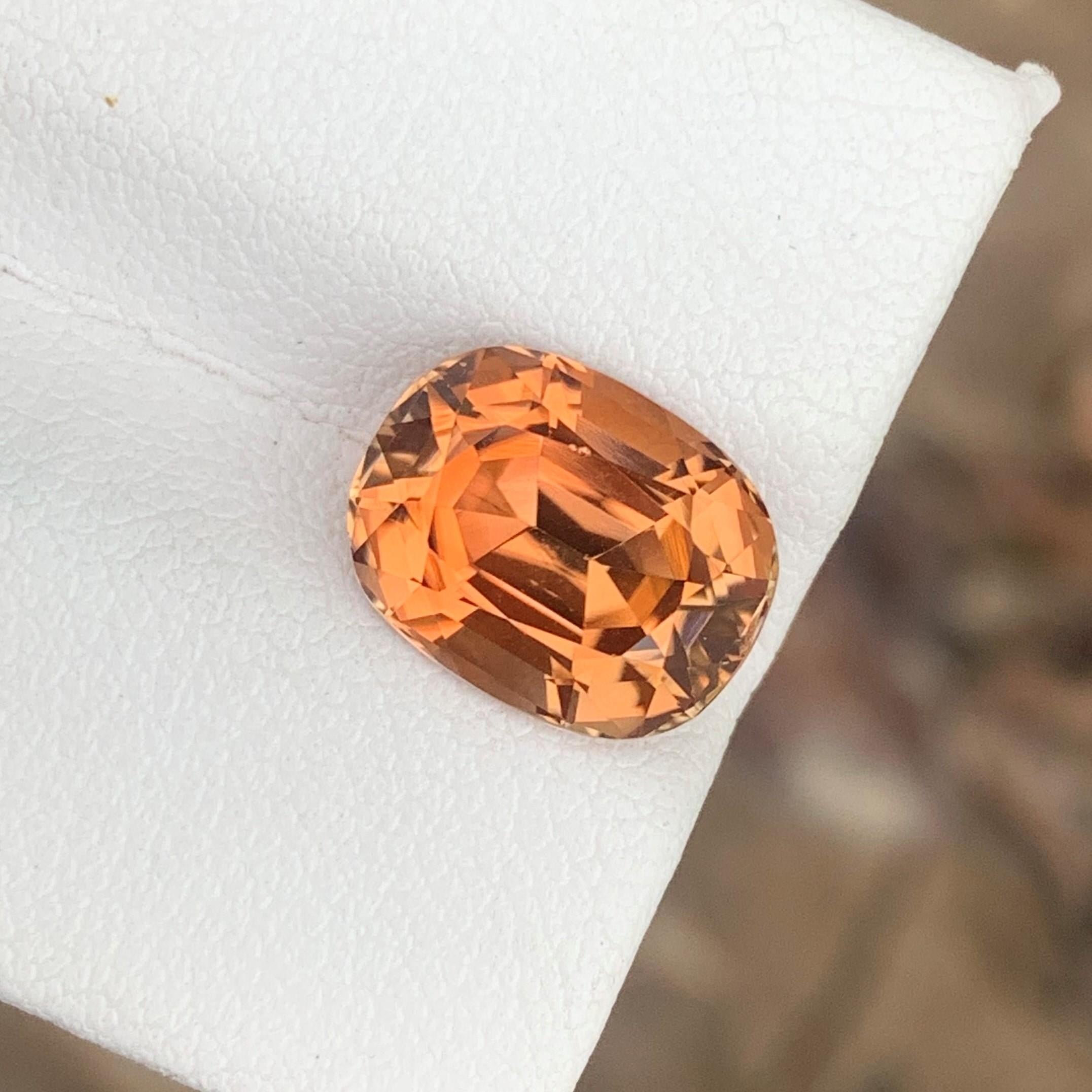 Faceted Tourmaline
Weight: 4.45 Carats
Dimension: 11.3x8.9x6.7 Mm
Origin: Afghanistan
Color: Peach Orange
Shape: Long Cushion
Quality: AAA
Certificate: On Demand
.
Orange tourmaline is a semi-precious gemstone that belongs to the tourmaline family.