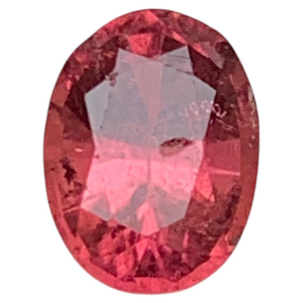 Natural Peachy Pink Tourmaline 1.68 Carat Oval Cut Loose Gemstone for Ring For Sale