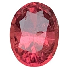 Natural Peachy Pink Tourmaline 1.68 Carat Oval Cut Loose Gemstone for Ring