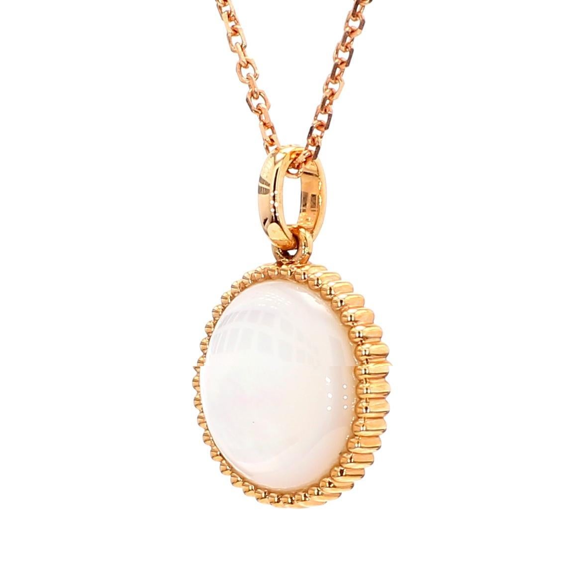 Taglio singolo Ciondolo a goccia in oro rosa con perle naturali e diamanti bianchi da 0,60 carati TW in vendita