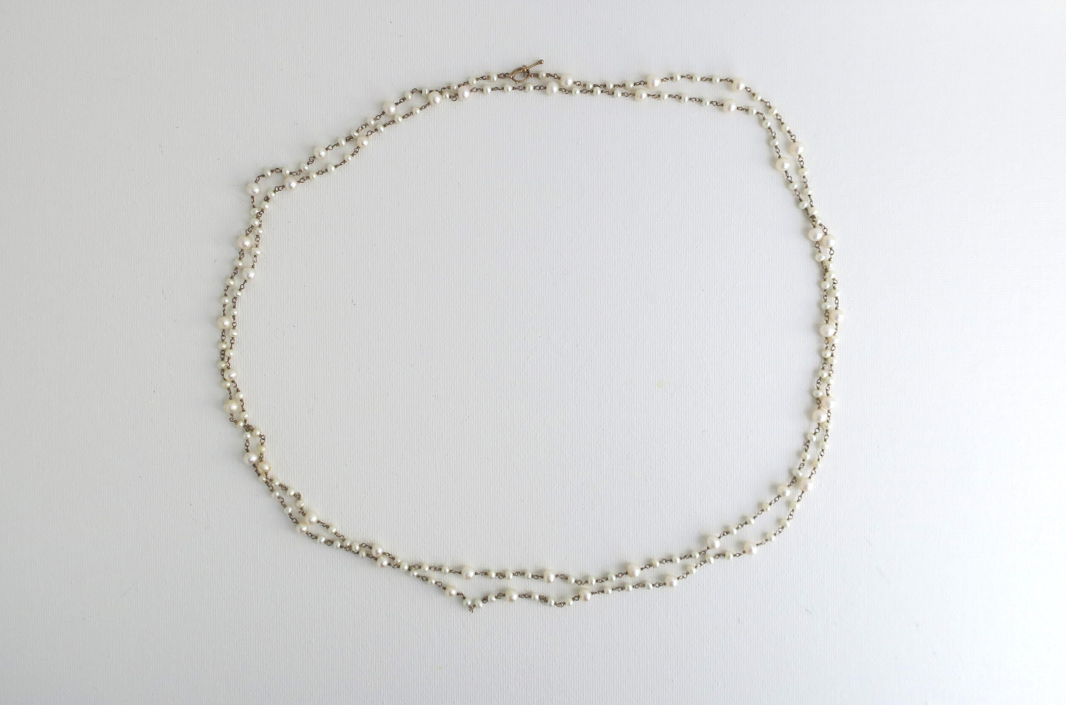 Collana di perle nello stile di Chanel In condizioni ottime in vendita a New York, NY