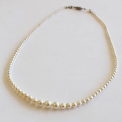 Natural Pearl Strand Necklace Basra Saltwater, circa 1900
