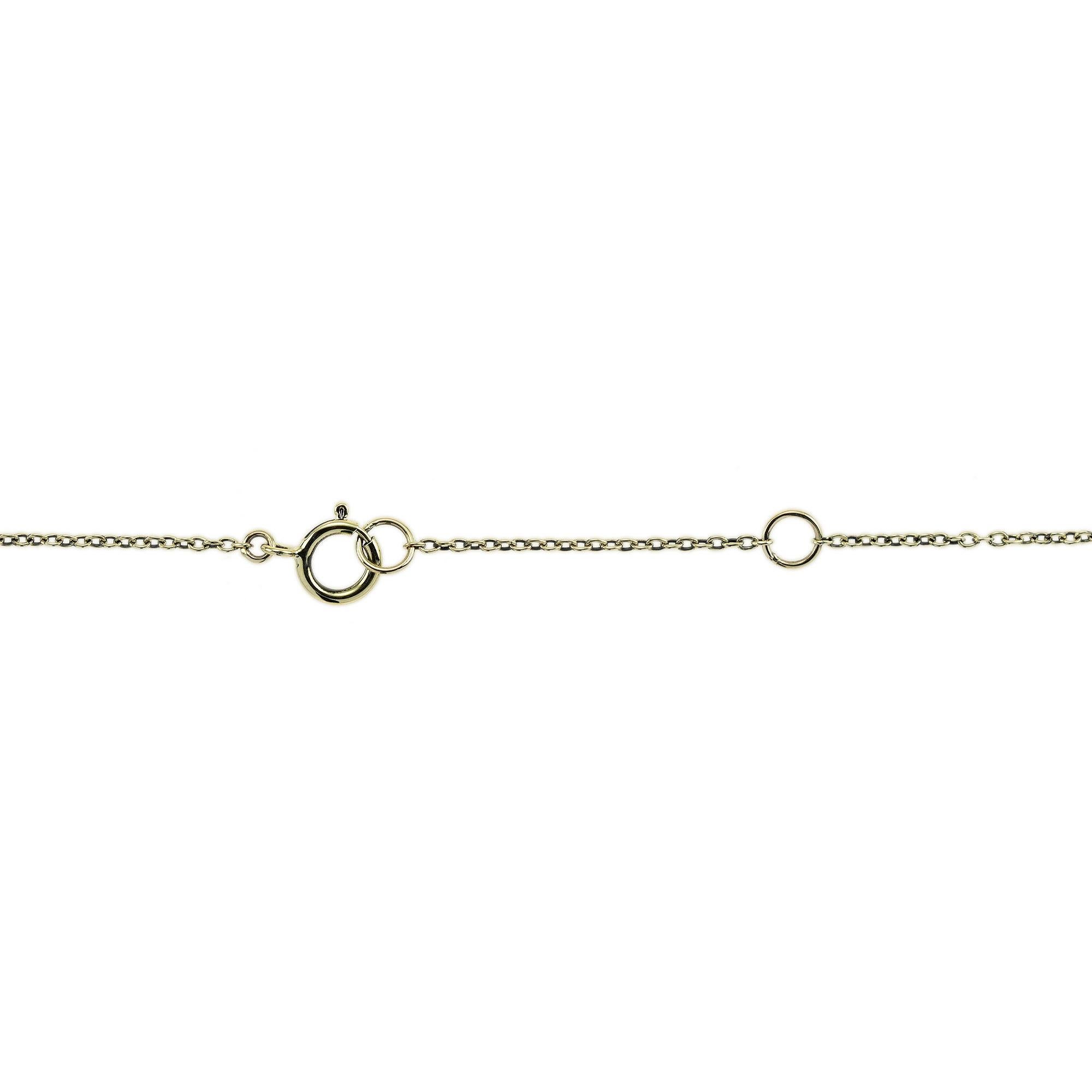 Natural Pearl White Sapphire Edwardian Style Floral Necklace in 9K Yellow Gold In New Condition For Sale In Bangkok, TH