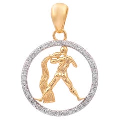 Natural Diamond Pendant in 14k gold