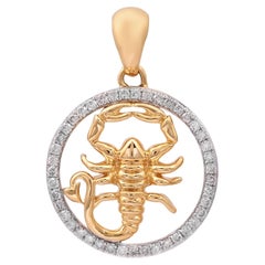 Ciondolo con diamante Nature in oro 14k