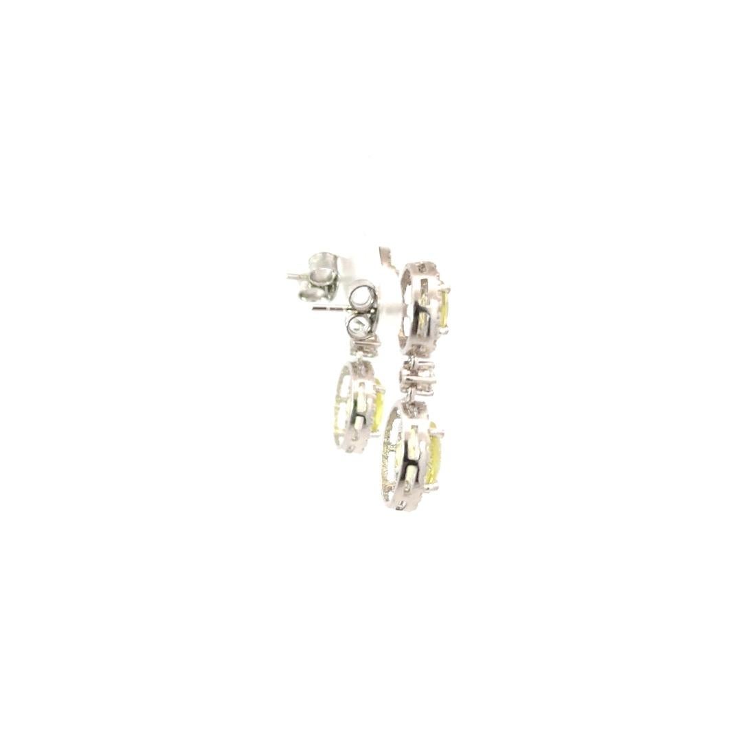 De las mujeres Pendientes de gota de topacio limón natural de 8,43 quilates en plata de ley 925 para regalo de mamá en venta