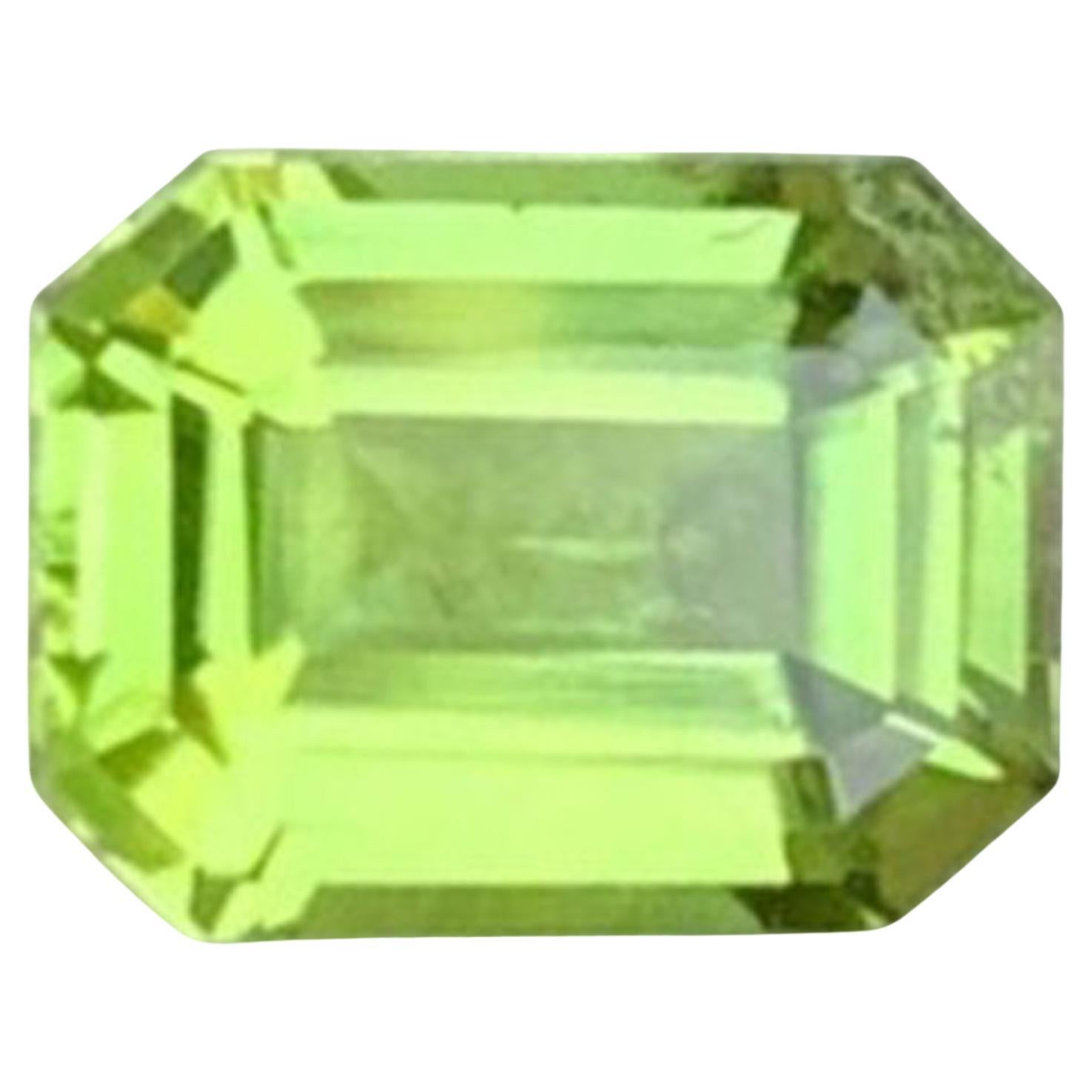 Natural Peridot Gemstone: 1.14 Carat August Birthstone Pakistan Origin