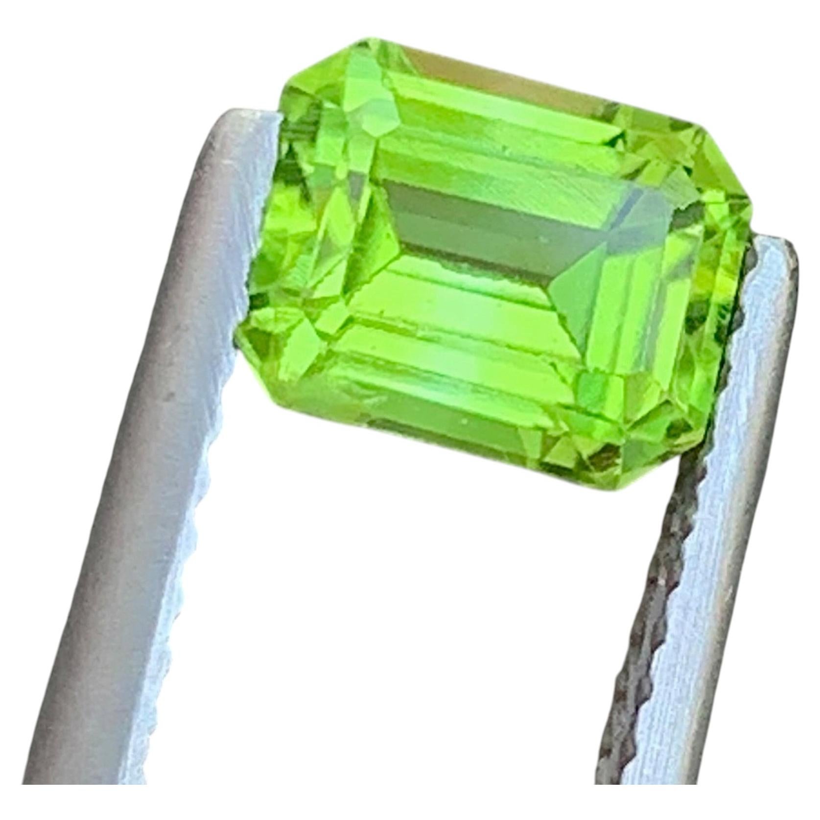 Natural Peridot Gemstone 1.36 Carat – Olive Green Loose Gemstone for Ring
