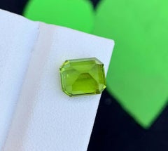 Peridot Naturel : 3.55 Carat August Birthstone From Pakistan (Pierre de naissance du mois d'août du Pakistan)