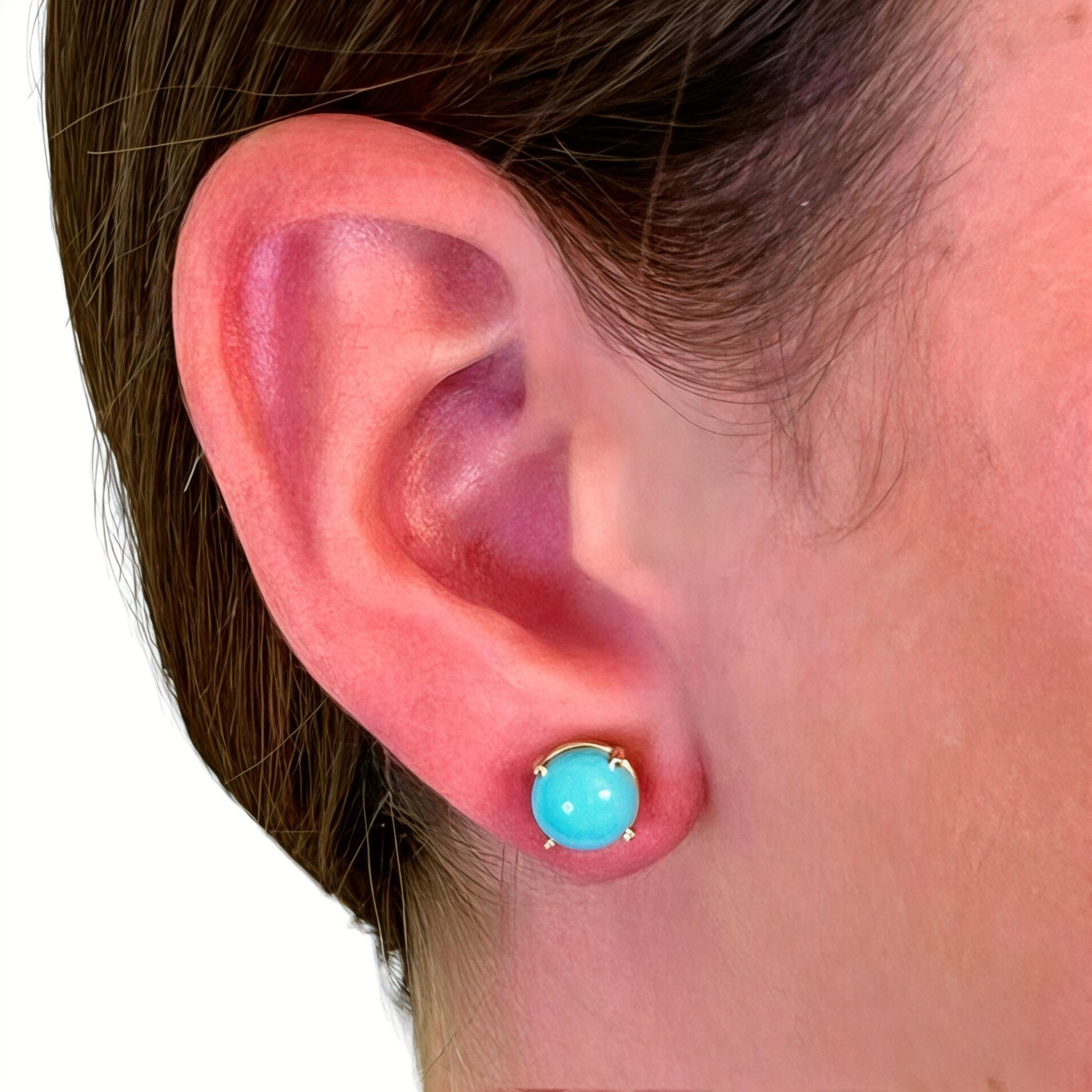 Natural Large Persian Turquoise Earrings set in 14k Gold with a total weight of 5.18 TCW

Certified $1,290 311049

This is a Unique Custom Made Glamorous Piece of Jewelry!

Nothing says, “I Love you” more than Diamonds and Pearls!

These stunning