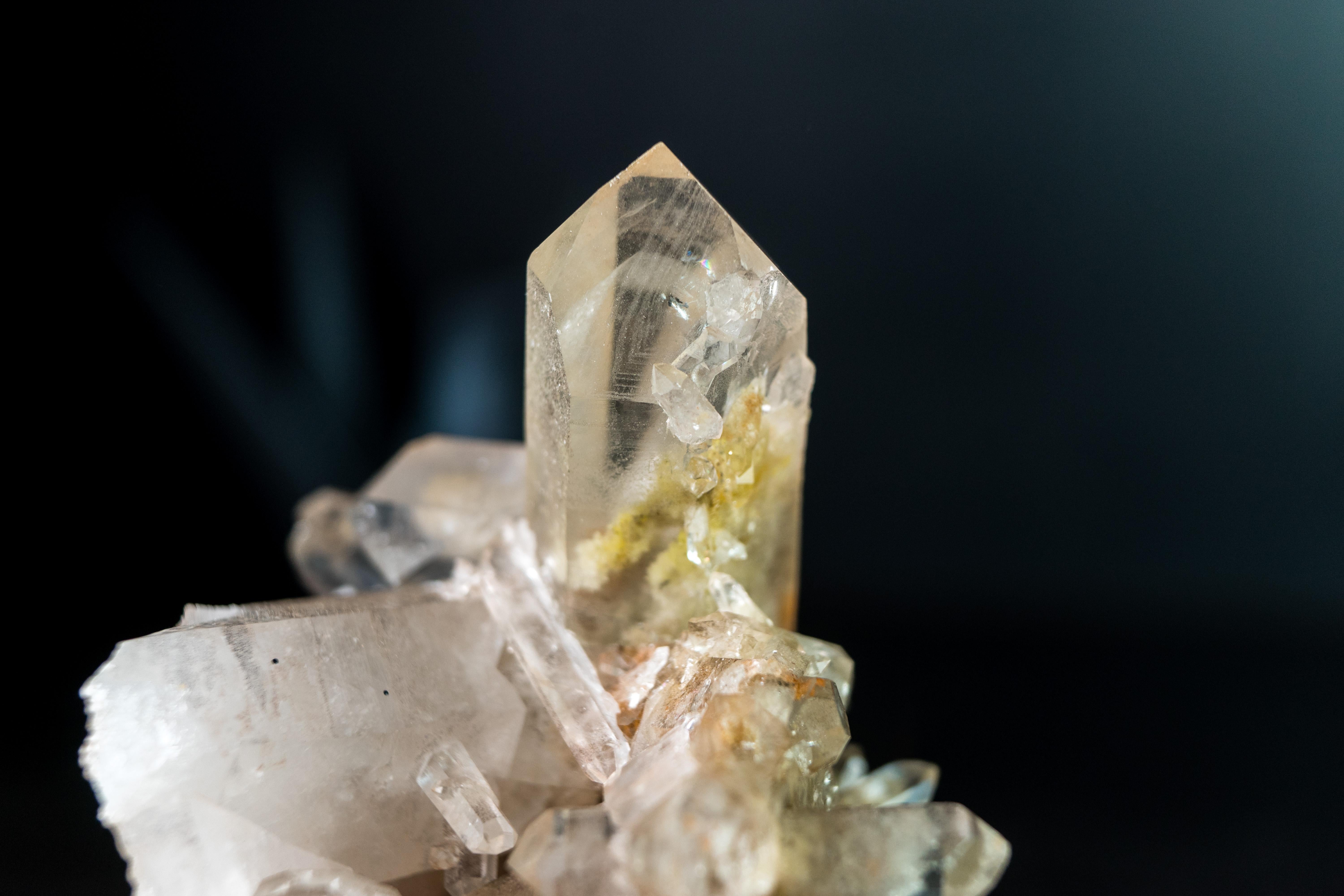 Cristal Phantom naturel et quartz lodolite de Diamantina Brésil en vente 3