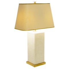 Natural "pierre de france" table lamp - 1970s