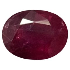 Natural Pigeon Blood Ruby 2.82 Carat Oval Shape Certified Ruby stone